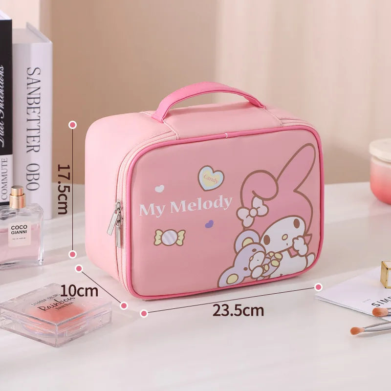 Kuromi My Melody Makeup Bag - Large Capacity