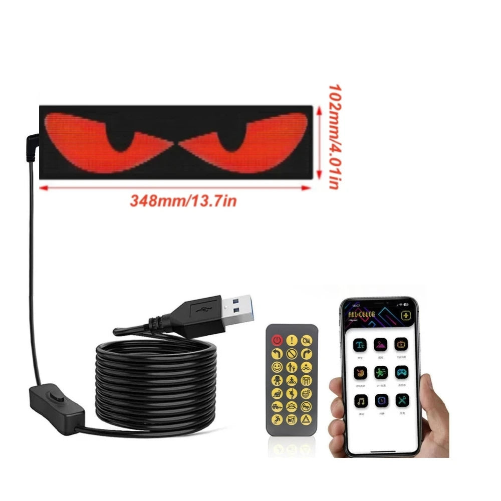 Flexible Screen LED Car Windshield Eyes LED Matrix Pixel Panel Display Evil Eyes LED Screen For The Car Windshield