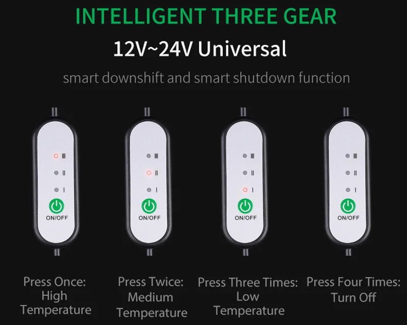 Universal Heated Car Seat Cushion 12V/24V Fast Heating Car Seat Covers Warm Winter Cloth/Flannel Automobile Seat Cover Heater