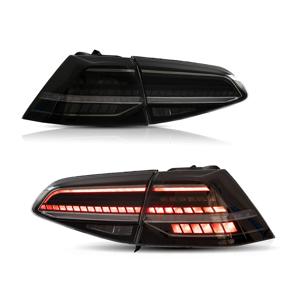 LED Tail Lights Assembly For Volkswagen Golf 7 2015 2016 2017 Tail Light Sequential Signal Light Modified Rear Lamps