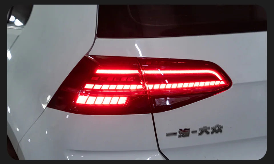 AKD Car Model Tail Lamp for VW Golf 7 Tail Lights 2013-2020 Golf7.5 LED Tail Light Golf MK7 Rear Stop DRL brake auto Accessories