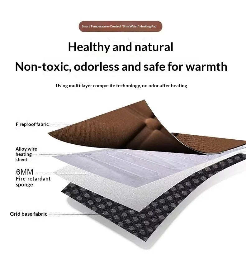 Checkerboard quick-heating uniformly heated winter car seat cushion 12V warm single or double seat heat-retaining essential