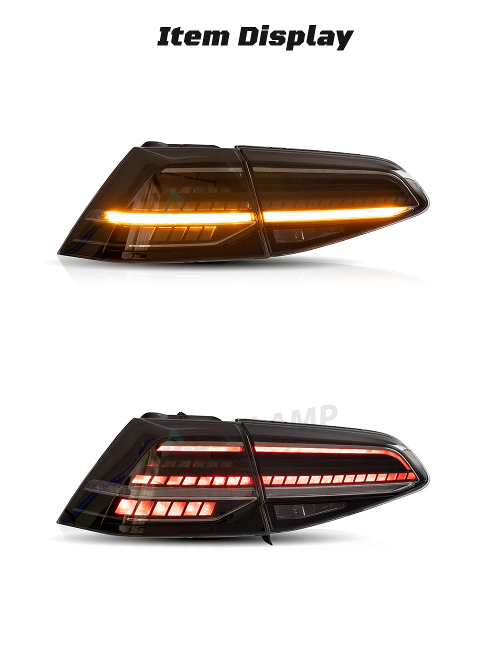 LED Tail Lights Assembly For Volkswagen Golf 7 2015 2016 2017 Tail Light Sequential Signal Light Modified Rear Lamps