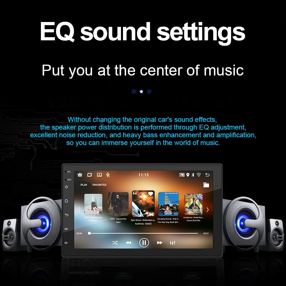 Android 13 Universal 7/9/10" car radio - GPS CarPlay