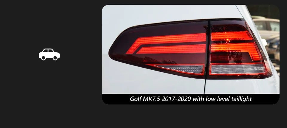 AKD Car Lights for VW Golf 7 Tail Light 2013-2020 Golf 7.5 LED Rear Lamp Golf MK7 Stop DRL Brake Dynamic Signal Auto Accessories