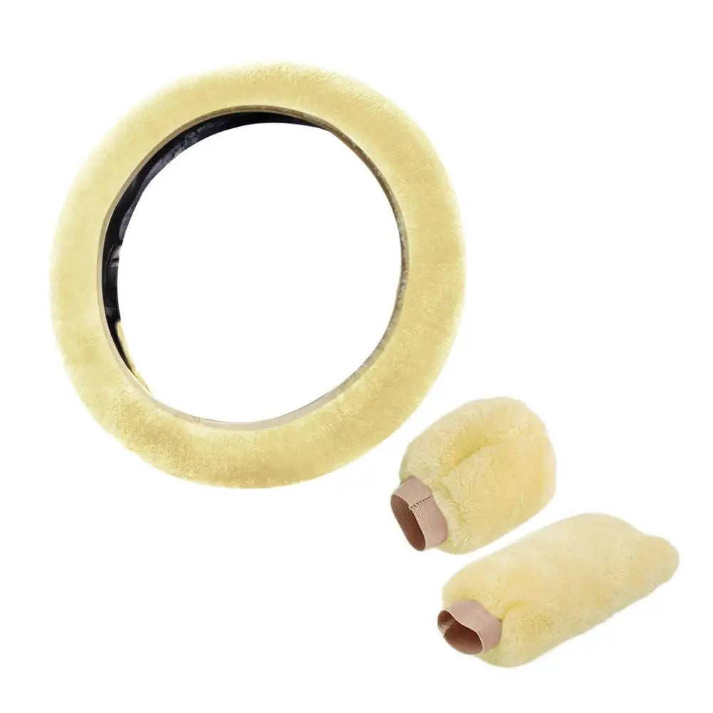 Super Soft Plush Steering Wheel Cover 37/38cm - Faux Fur
