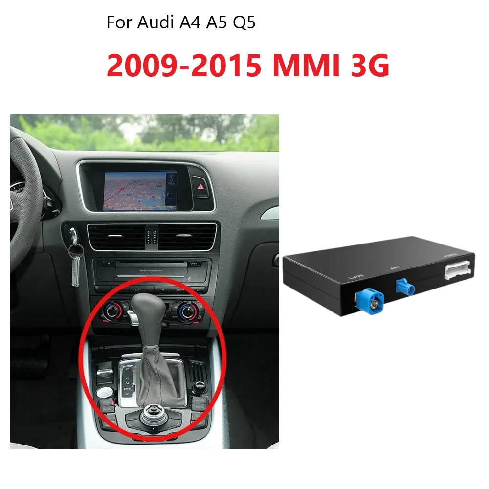 iManAuto Wireless CarPlay Android Auto Module for Audi A4 B8 A5 Q5 2009-2015 Mirror Link Bluetooth Audio Rear Camera Box