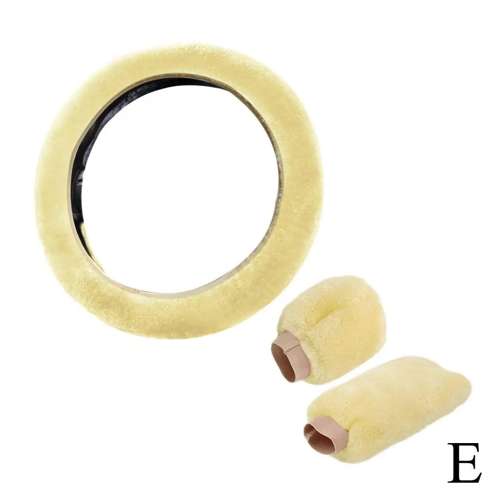 Super Soft Plush Steering Wheel Cover 37/38cm - Faux Fur