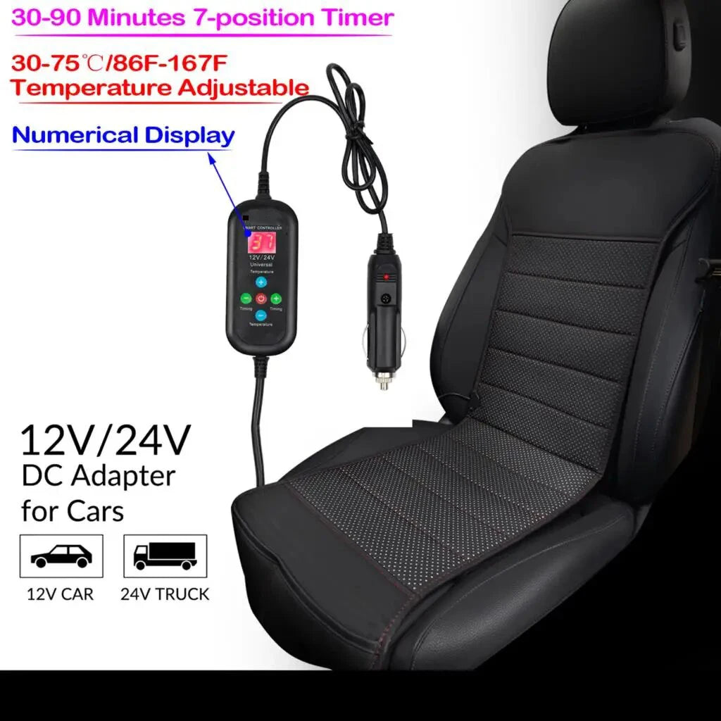 DC12V24V Driver Universal Auto Heated Covers Car Heater Cushion TemperaTure Control Cars Seat Heating Pad