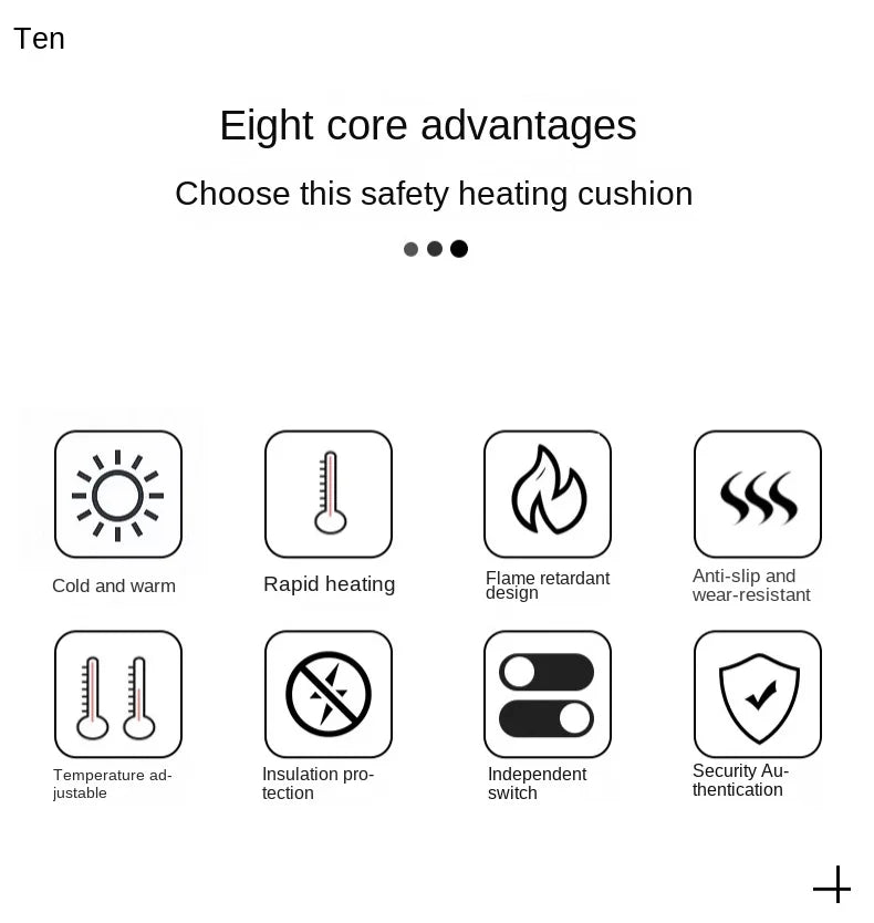 Car heating seat cushion, car winter seat, electric heating seat cushion, quick heating seat cushion, car 12V small car, car use