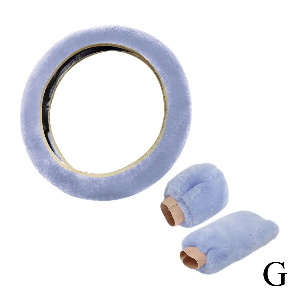 Super Soft Plush Steering Wheel Cover 37/38cm - Faux Fur