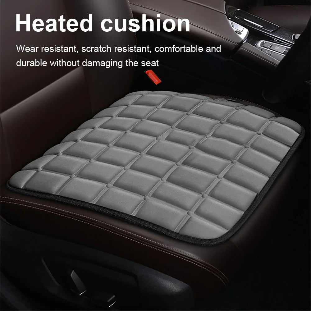 12V Car Seat Heated Cover Adjustable Temperature Electric Heating Pads 40W Winter Seat Heater Anti-slip Car Seat Heating Cushion