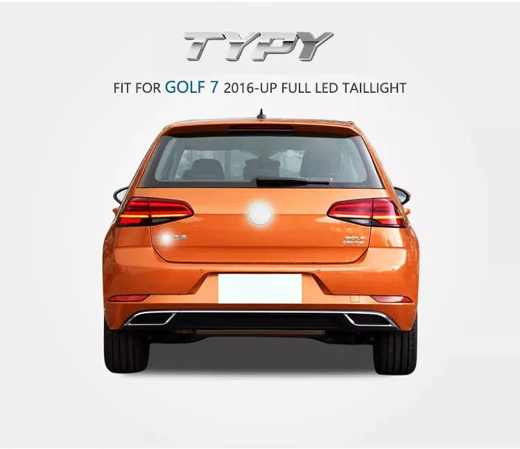 TYPY Car Tail Lamps For VW Golf MK7 Golf7.5 Taillight TSI TDI 2013-2019 LED Projector Tail Lamp DRL Auto Accessories