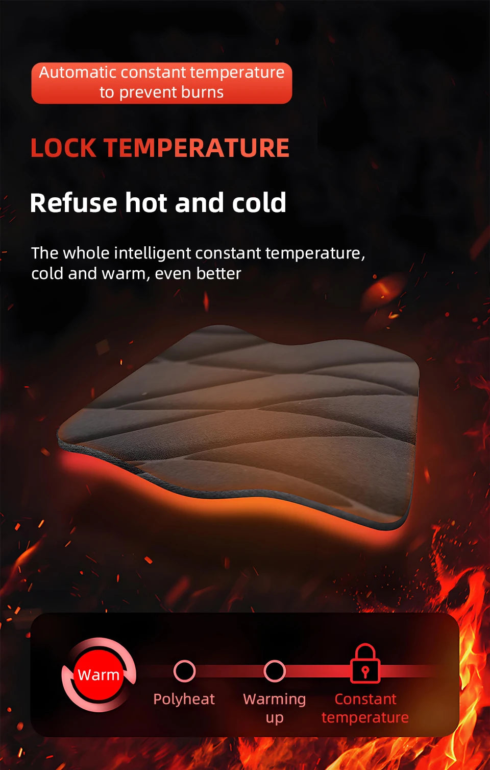 Car Heat Seat Cushion Electric Heating Mat Universal Winter New Design 12V/24V Seat Pad For Vehicles Heating Cushion Covers