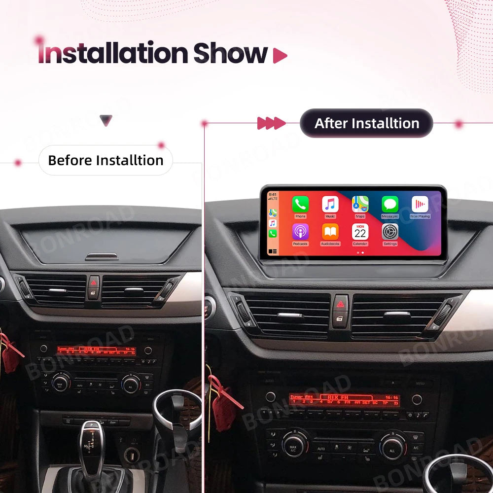 Autoradio BMW X1 E84 BONROAD - CarPlay Android Auto GPS