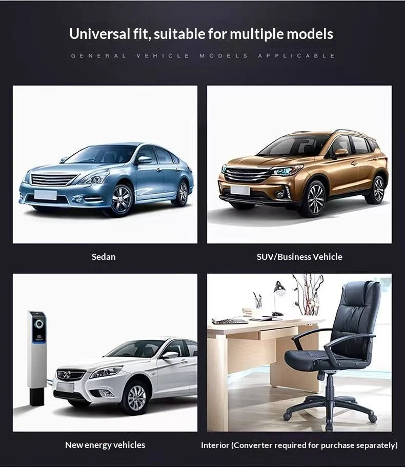 Checkerboard quick-heating uniformly heated winter car seat cushion 12V warm single or double seat heat-retaining essential