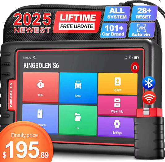 KINGBOLEN S6 OBD2 Scanner Professional Full System OBD2 Diagnostic Tool Car Scanner  OBD PK ThinkTool thinkdiag old thinktool