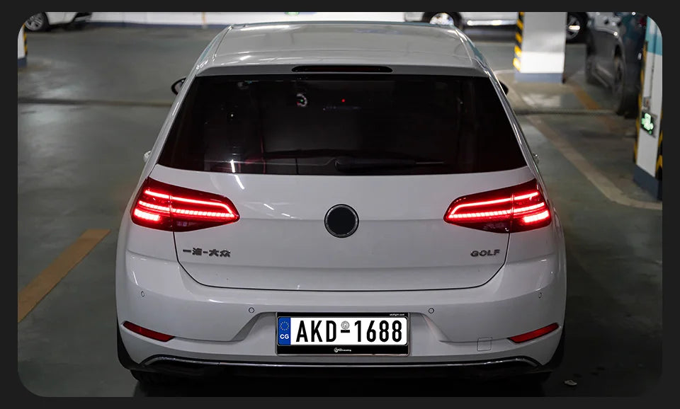 AKD Car Model Tail Lamp for VW Golf 7 Tail Lights 2013-2020 Golf7.5 LED Tail Light Golf MK7 Rear Stop DRL brake auto Accessories