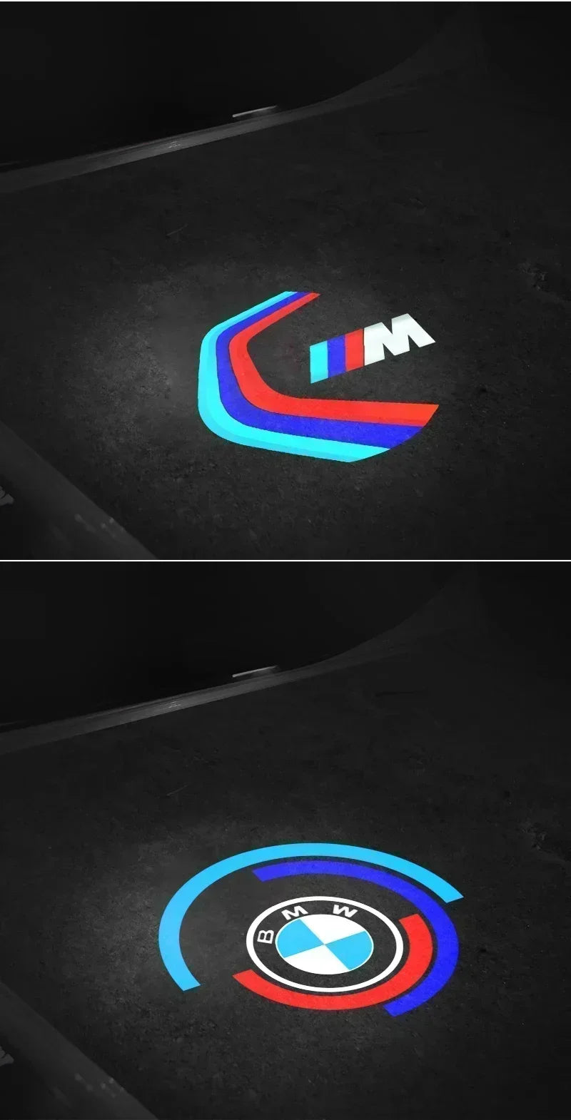 2pcs New LED Car Door Welcome Courtesy Lamp Projector Light For BMW 50th F12 F13 F30 E60 E65 E66 E63 F01 F02 X1 X3 4 5 6 7 Serie