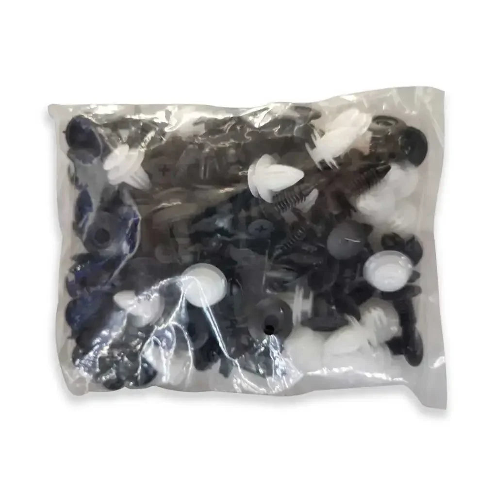 100PCS Auto Fastener Clips Kit - Multi-Size Retainers for Car Fender, Bumper, Door & Panel Trim