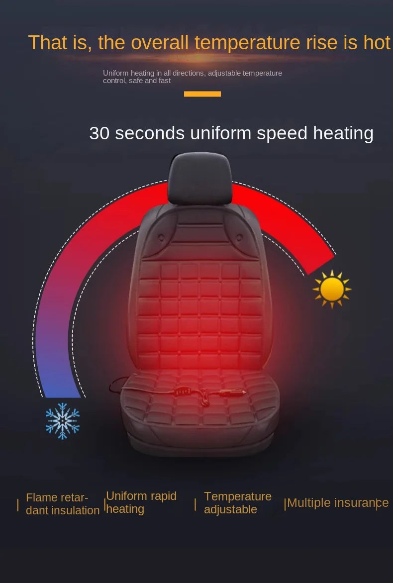 Car heating seat cushion, car winter seat, electric heating seat cushion, quick heating seat cushion, car 12V small car, car use