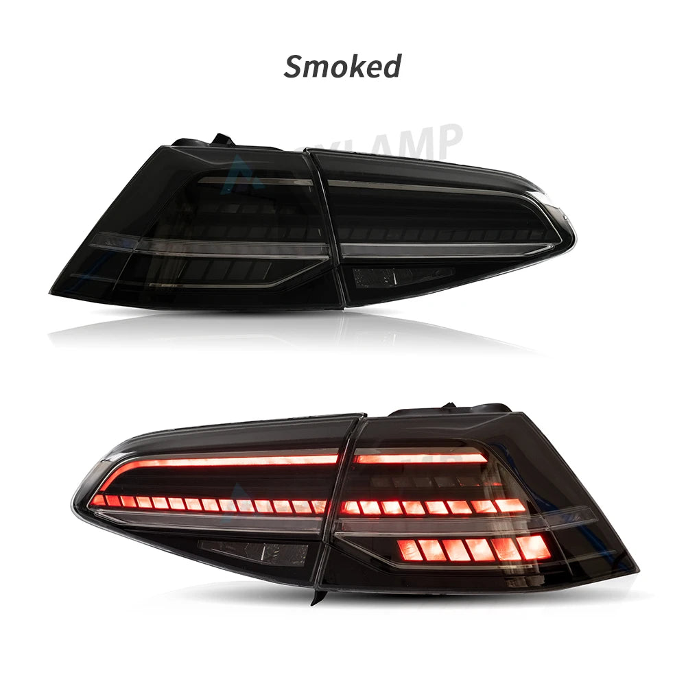 LED Tail Lights Assembly For Volkswagen Golf 7 2015 2016 2017 Tail Light Sequential Signal Light Modified Rear Lamps