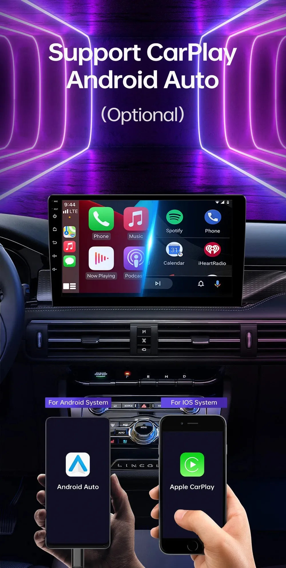 Android 13 Universal 7/9/10" car radio - GPS CarPlay