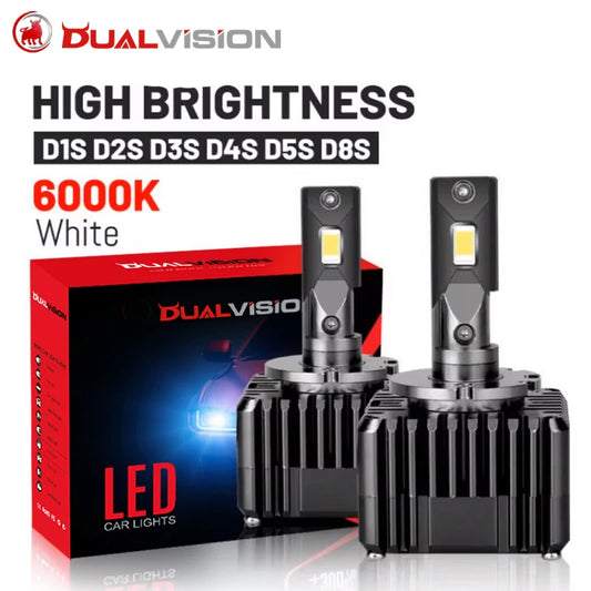 Dualvision HID D1S D3S LED D2S Canbus 30000LM D4S D5S D8S CSP Chip D1R D2R D3R D4R Canbus No Error 35W HID Ballast dual vision