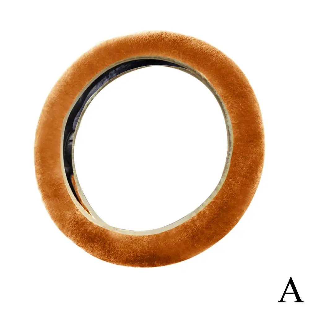 Super Soft Plush Steering Wheel Cover 37/38cm - Faux Fur