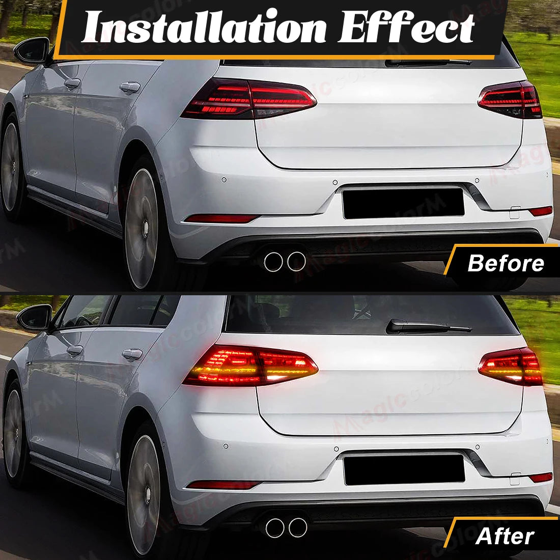 Taillight Assembly For VW Golf 7 MK7 GTI 2013 2014 2015 2016 2017 Brake Reversing Lamp Turn Signal Tail Lights Car Accessories