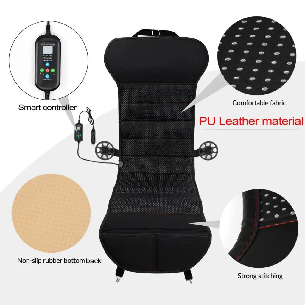 DC12V24V Driver Universal Auto Heated Covers Car Heater Cushion TemperaTure Control Cars Seat Heating Pad