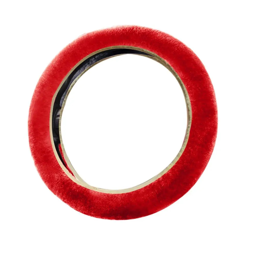 Super Soft Plush Steering Wheel Cover 37/38cm - Faux Fur