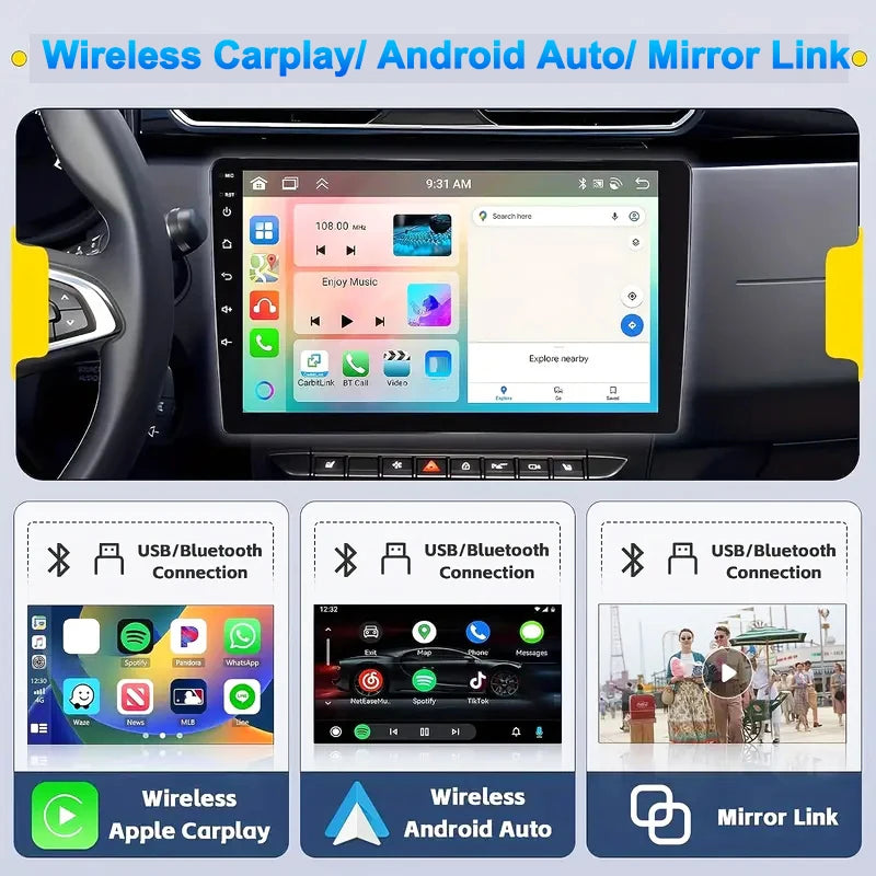 Android 13 Universal 7/9/10" car radio - GPS CarPlay