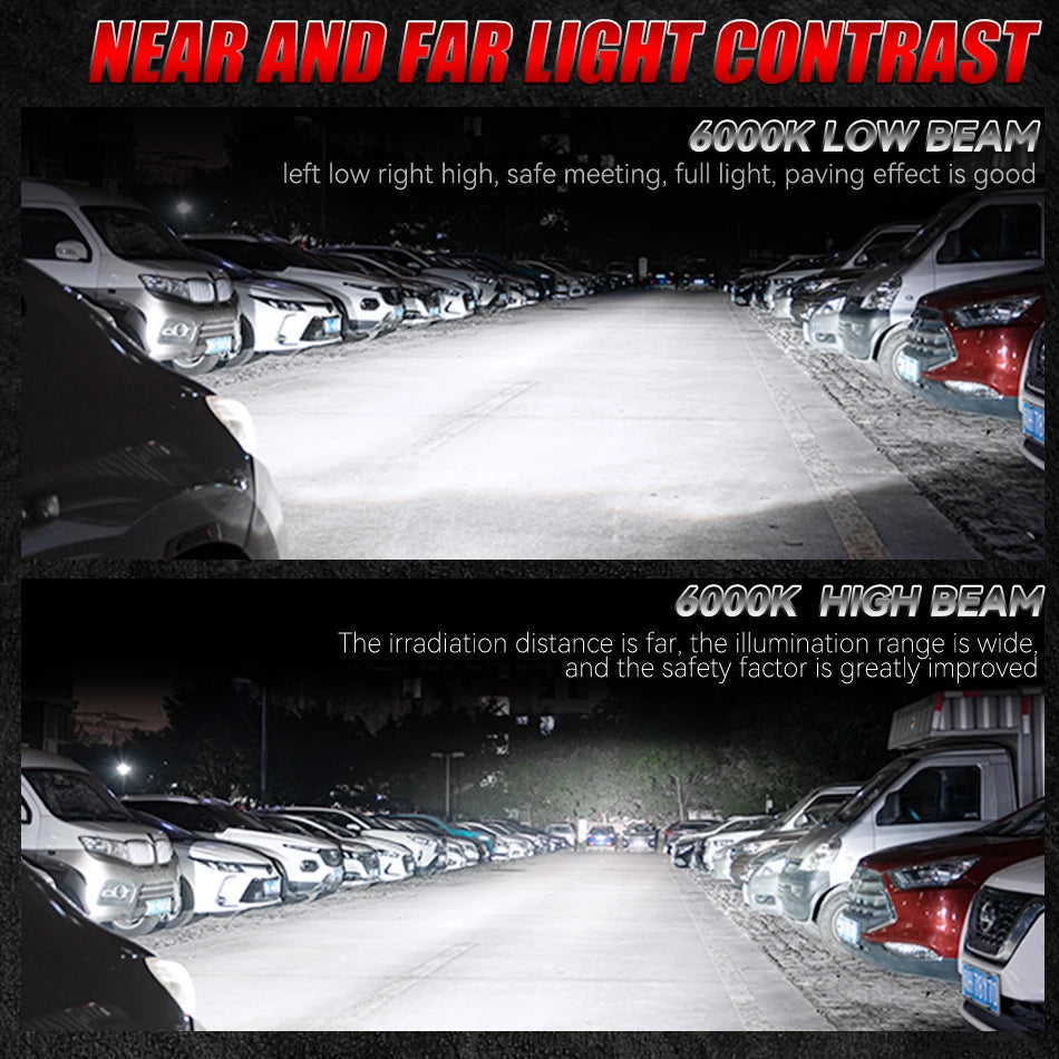 D1S D3S D2S LED CANBUS Headlight 6800W Bulbs Super Bright D4S D1R D3R D2R D4R D8S Xenon Lights for Car 6000K Automobile Lamp 12V