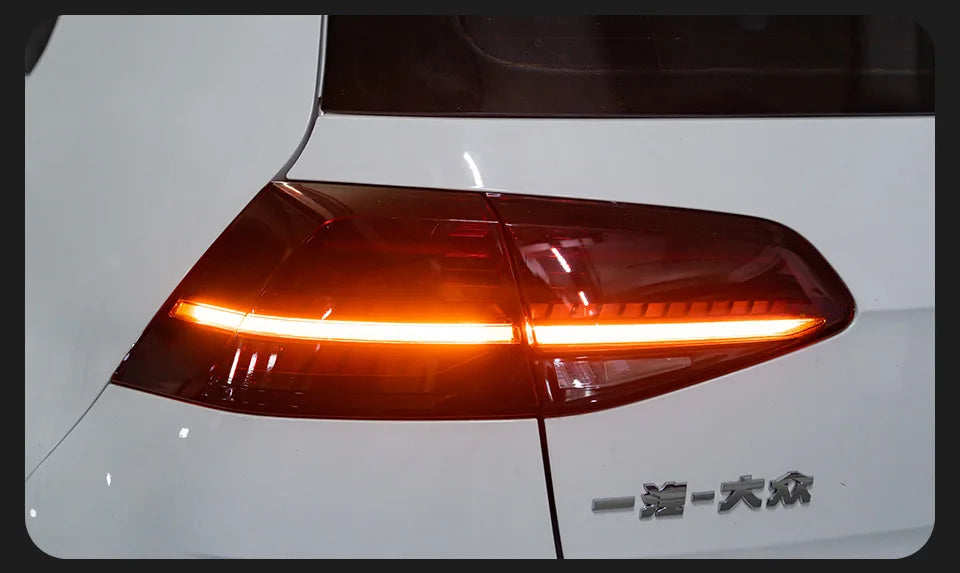 AKD Car Model Tail Lamp for VW Golf 7 Tail Lights 2013-2020 Golf7.5 LED Tail Light Golf MK7 Rear Stop DRL brake auto Accessories