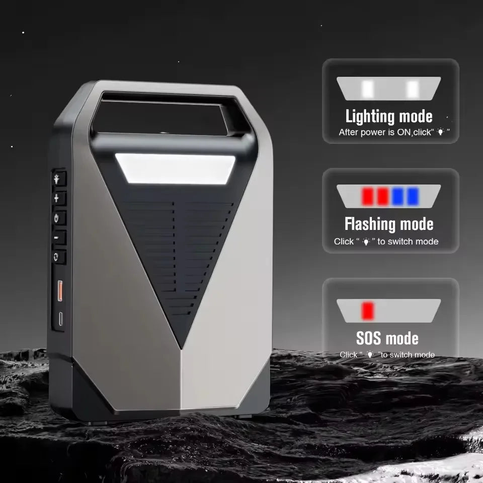 Portable Car Jump Starter Air Pump 150PSI Air Compressor Tire Pump 2500A Car Battery Booster Auto Starting Device 12V Jump Pack