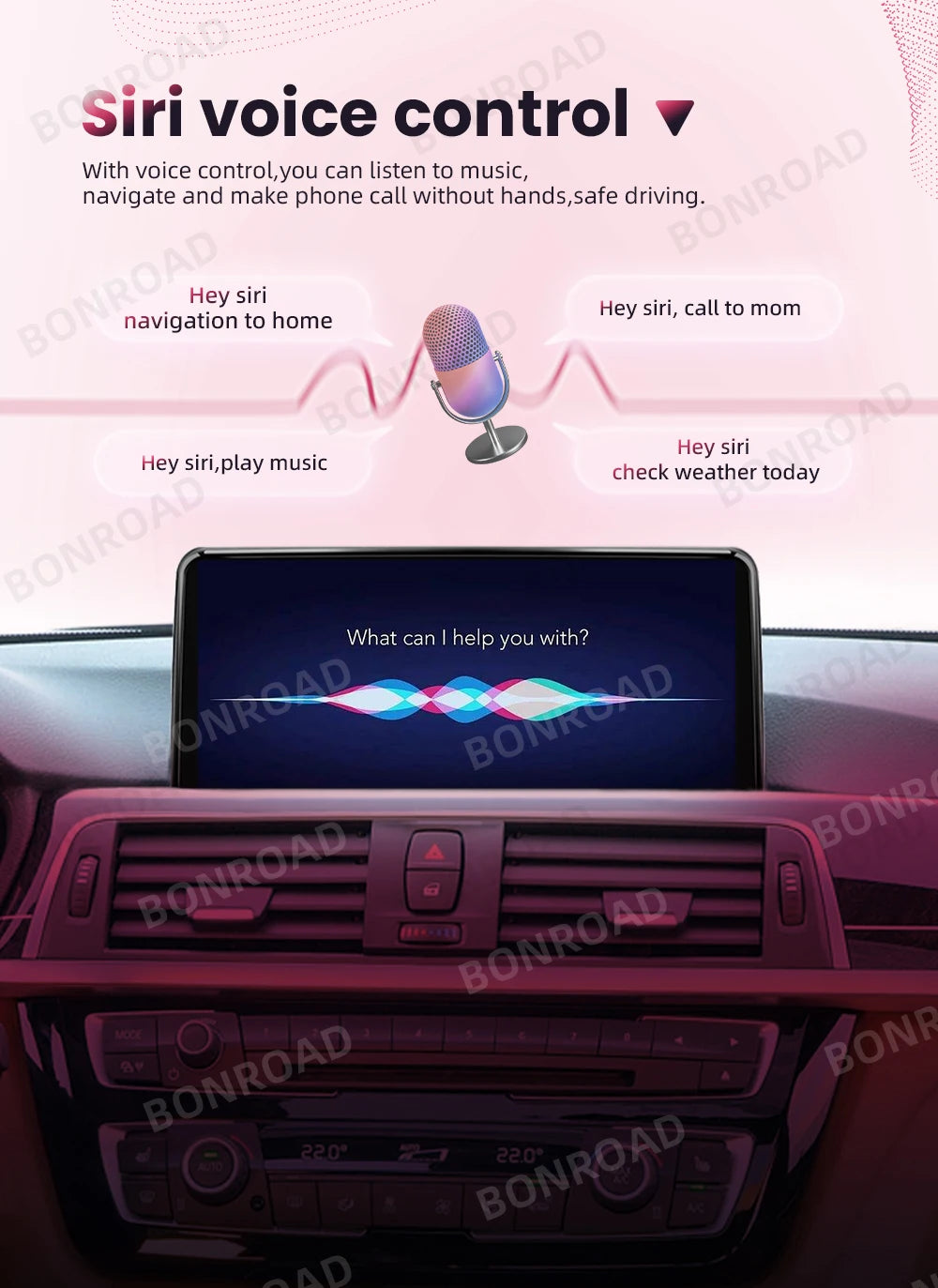 Autoradio BMW X1 E84 BONROAD - CarPlay Android Auto GPS