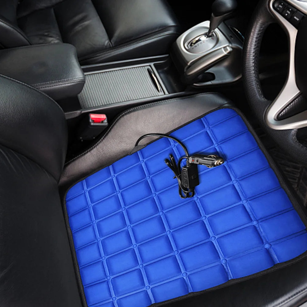 12V Car Seat Heated Cover Adjustable Temperature Electric Heating Pads 40W Winter Seat Heater Anti-slip Car Seat Heating Cushion