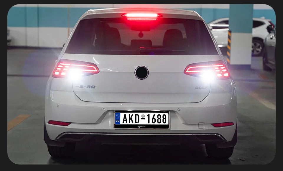 AKD Car Model Tail Lamp for VW Golf 7 Tail Lights 2013-2020 Golf7.5 LED Tail Light Golf MK7 Rear Stop DRL brake auto Accessories