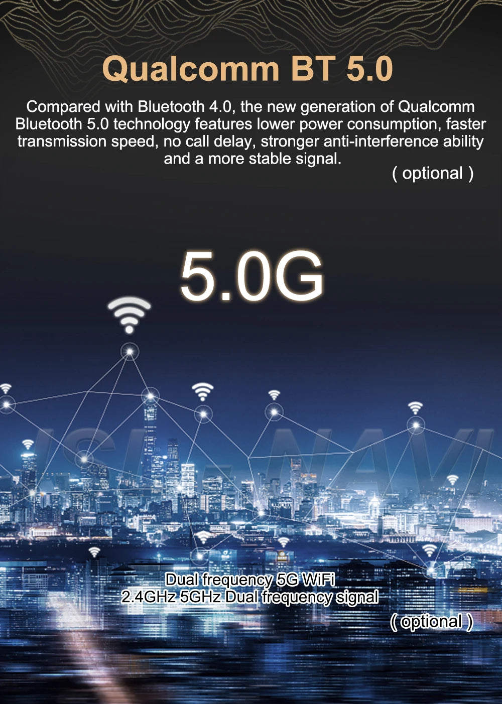 Android 15 QLED 7" car radio - CarPlay GPS 2 Din