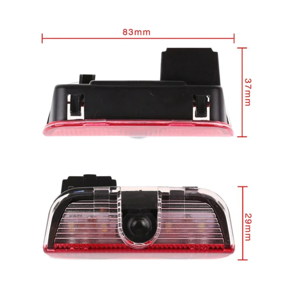 2Pcs Car LED Decorative Door Light Welcome Projector Lamp For VW Passat B6 B7 Sharan CC Golf 5 6 7 Jetta Scirocco 3 Tiguan EOS