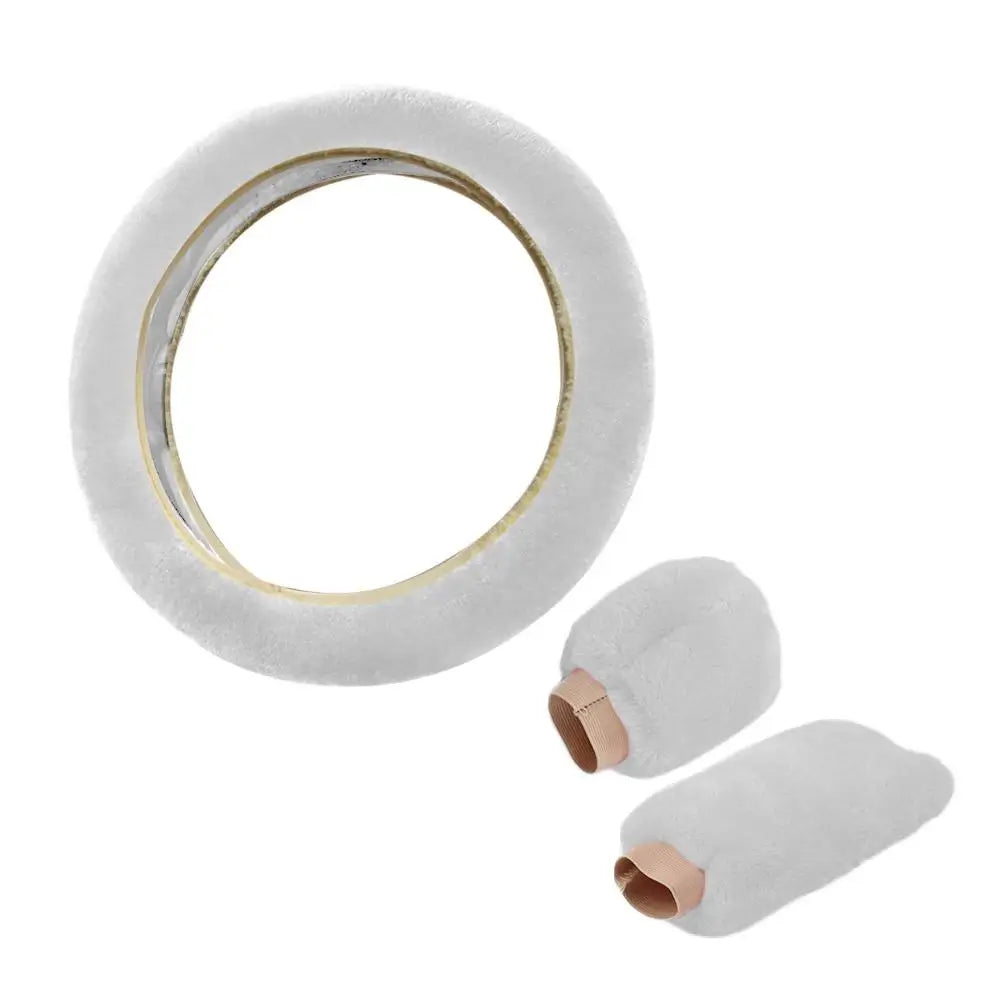 Super Soft Plush Steering Wheel Cover 37/38cm - Faux Fur