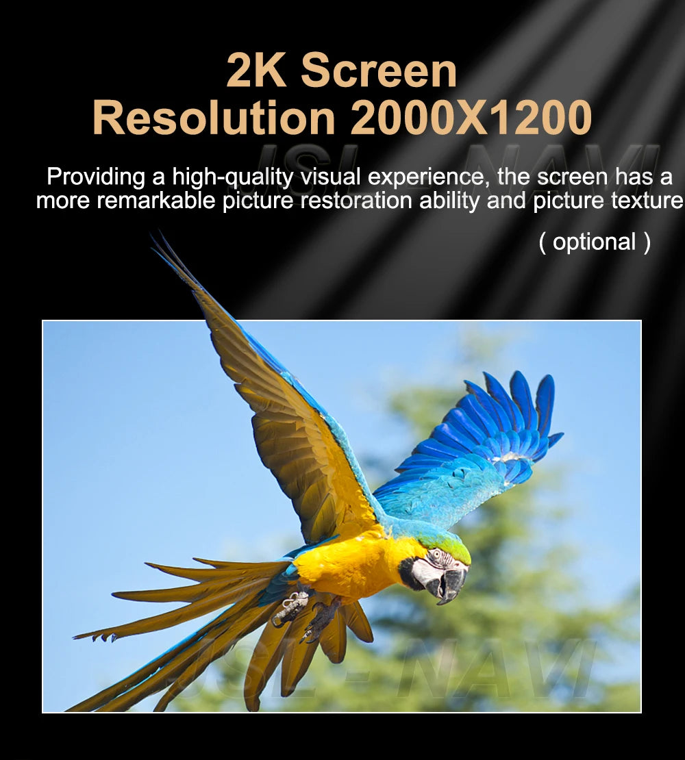 Android 15 QLED 7" car radio - CarPlay GPS 2 Din