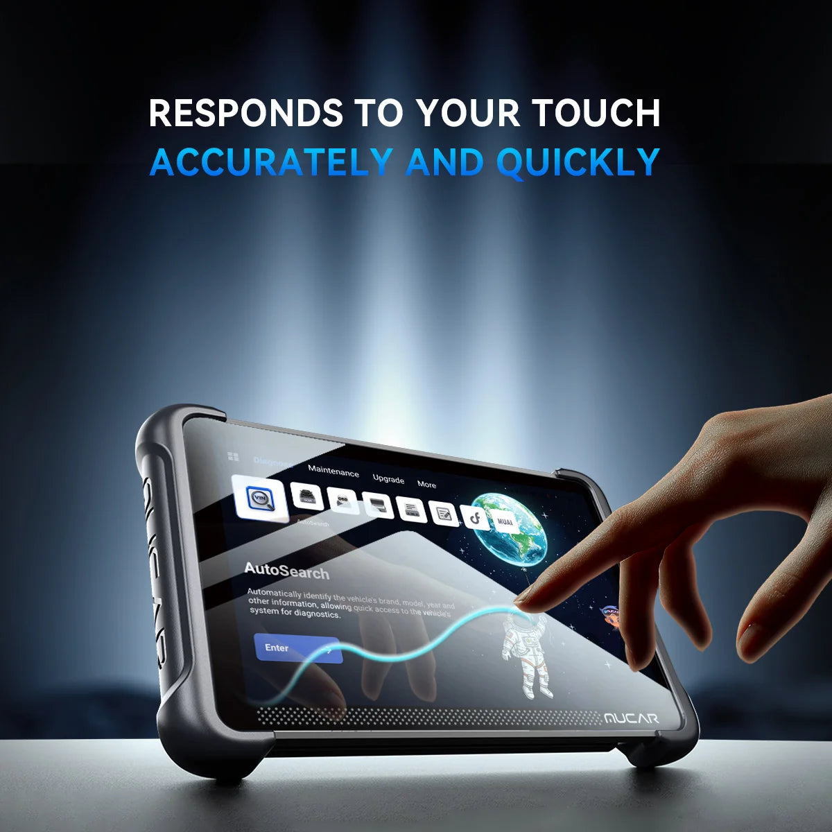 8 Inches Tempered Glass Screen Protector for THINKSCAN 689BT, MUCAR 892BT,MUCAR VO8 Scanner, 8-inch Protective Film Replacement