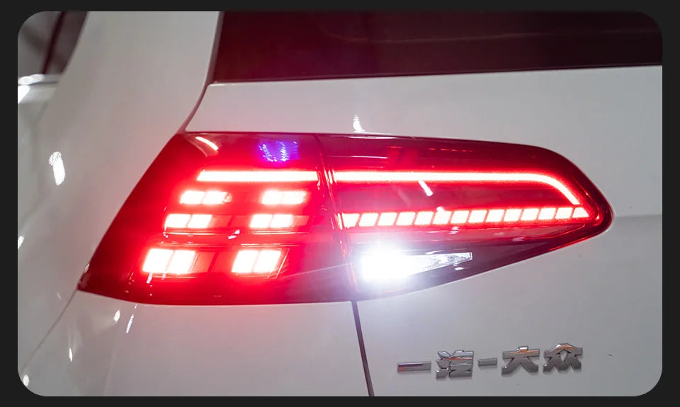 AKD Car Model Tail Lamp for VW Golf 7 Tail Lights 2013-2020 Golf7.5 LED Tail Light Golf MK7 Rear Stop DRL brake auto Accessories