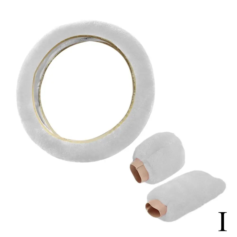 Super Soft Plush Steering Wheel Cover 37/38cm - Faux Fur