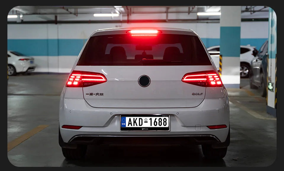 AKD Car Model Tail Lamp for VW Golf 7 Tail Lights 2013-2020 Golf7.5 LED Tail Light Golf MK7 Rear Stop DRL brake auto Accessories