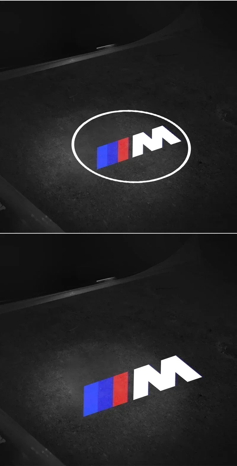 2pcs New LED Car Door Welcome Courtesy Lamp Projector Light For BMW 50th F12 F13 F30 E60 E65 E66 E63 F01 F02 X1 X3 4 5 6 7 Serie