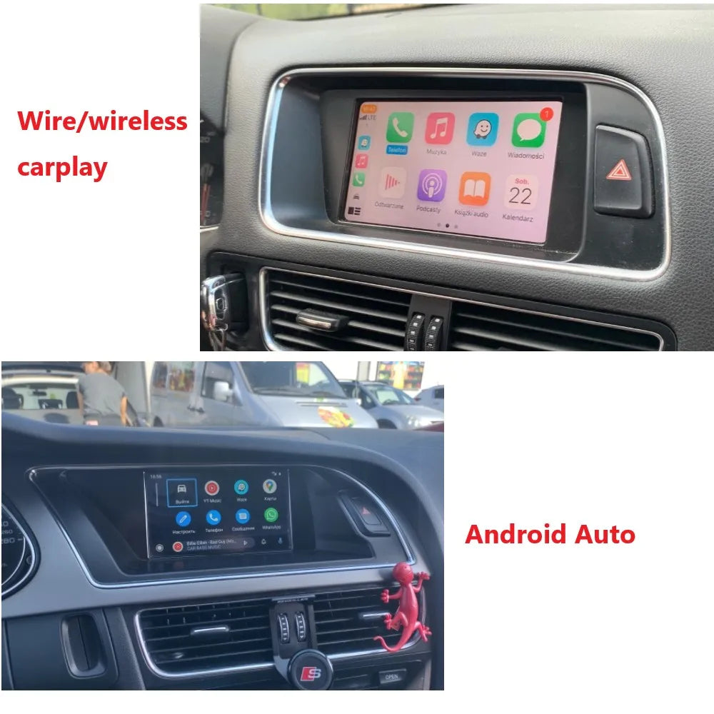 iManAuto Wireless CarPlay Android Auto Module for Audi A4 B8 A5 Q5 2009-2015 Mirror Link Bluetooth Audio Rear Camera Box