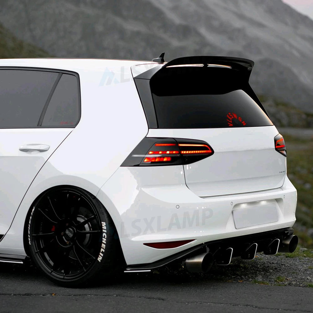 LED Tail Lights Assembly For Volkswagen Golf 7 2015 2016 2017 Tail Light Sequential Signal Light Modified Rear Lamps